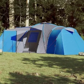 Tienda de campaña familiar iglú 12 personas impermeable azul de , Tiendas de campaña - Ref: Foro24-94347, Precio: 421,83 €, D...