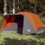 Zelt mit Veranda für 4 Personen, wasserdicht, grau-orange von , Zelte - Ref: Foro24-94417, Preis: 107,52 €, Rabatt: %
