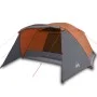 Zelt mit Veranda für 4 Personen, wasserdicht, grau-orange von , Zelte - Ref: Foro24-94417, Preis: 107,52 €, Rabatt: %