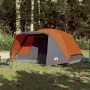 Zelt mit Veranda für 4 Personen, wasserdicht, grau-orange von , Zelte - Ref: Foro24-94417, Preis: 107,52 €, Rabatt: %