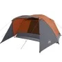 Zelt mit Veranda für 4 Personen, wasserdicht, grau-orange von , Zelte - Ref: Foro24-94417, Preis: 107,52 €, Rabatt: %