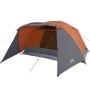 Zelt mit Veranda für 4 Personen, wasserdicht, grau-orange von , Zelte - Ref: Foro24-94417, Preis: 105,52 €, Rabatt: %