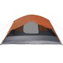 Zelt mit Veranda für 4 Personen, wasserdicht, grau-orange von , Zelte - Ref: Foro24-94417, Preis: 105,52 €, Rabatt: %