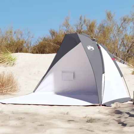 Beach tent 185T gray polyester 268x223x125 cm by , tents - Ref: Foro24-94408, Price: 44,39 €, Discount: %