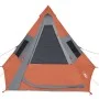 Tipi-Zelt für 7 Personen, wasserdicht, Grau-Orange von , Zelte - Ref: Foro24-94429, Preis: 122,82 €, Rabatt: %