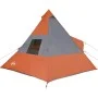 Tipi-Zelt für 7 Personen, wasserdicht, Grau-Orange von , Zelte - Ref: Foro24-94429, Preis: 122,82 €, Rabatt: %