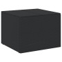 Black synthetic rattan garden storage box 291L by , Outdoor storage boxes - Ref: Foro24-365336, Price: 104,77 €, Discount: %