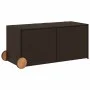 Garden storage box with wheels brown PE rattan 283L by , Outdoor storage boxes - Ref: Foro24-365317, Price: 124,55 €, Discoun...