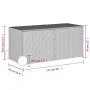 Garden storage box with wheels brown PE rattan 283L by , Outdoor storage boxes - Ref: Foro24-365317, Price: 124,55 €, Discoun...