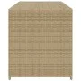 Garten-Aufbewahrungsbox, synthetischer Rattan-Beige-Mix, 283 l von , Aufbewahrungsboxen für den Außenbereich - Ref: Foro24-36...