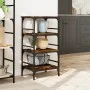 Smoked oak engineered wood kitchen cart 45x35x89.5 cm by , Kitchen and dining carts - Ref: Foro24-842328, Price: 55,12 €, Dis...