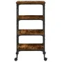 Smoked oak engineered wood kitchen cart 45x35x89.5 cm by , Kitchen and dining carts - Ref: Foro24-842328, Price: 55,12 €, Dis...