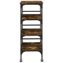 Smoked oak engineered wood kitchen cart 45x35x89.5 cm by , Kitchen and dining carts - Ref: Foro24-842328, Price: 55,12 €, Dis...