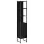 Schwarzer Badezimmerschrank aus Holzwerkstoff, 33 x 33 x 185,5 cm von , Schminktische - Ref: Foro24-842471, Preis: 88,15 €, R...