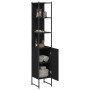 Armario de baño madera de ingeniería negro 33x33x185,5 cm de , Tocadores - Ref: Foro24-842471, Precio: 89,71 €, Descuento: %