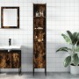 Badezimmerschrank aus geräuchertem Eichenholzwerkstoff, 33 x 33 x 185,5 cm von , Schminktische - Ref: Foro24-842473, Preis: 7...
