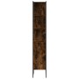 Badezimmerschrank aus geräuchertem Eichenholzwerkstoff, 33 x 33 x 185,5 cm von , Schminktische - Ref: Foro24-842473, Preis: 7...