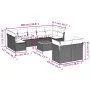 Garden sofa set 10 pieces with black synthetic rattan cushions by , Garden sets - Ref: Foro24-3223809, Price: 571,10 €, Disco...