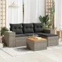 Garden sofa set with cushions 5 pieces gray synthetic rattan by , Garden sets - Ref: Foro24-3225416, Price: 303,87 €, Discoun...