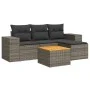 Garden sofa set with cushions 5 pieces gray synthetic rattan by , Garden sets - Ref: Foro24-3225416, Price: 303,87 €, Discoun...