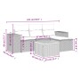 Gartensofa-Set mit Kissen, 5-teilig, graues synthetisches Rattan von , Gartensets - Ref: Foro24-3225416, Preis: 293,29 €, Rab...