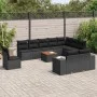 11-piece garden sofa set and black synthetic rattan cushions by , Garden sets - Ref: Foro24-3257826, Price: 653,85 €, Discoun...