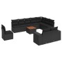 11-piece garden sofa set and black synthetic rattan cushions by , Garden sets - Ref: Foro24-3257826, Price: 664,01 €, Discoun...