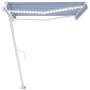 Automatische Markise LED-Windsensor blau und weiß 400x350 cm von , Markisen - Ref: Foro24-3069631, Preis: 717,77 €, Rabatt: %