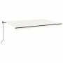 Toldo retráctil manual color crema 500x300 cm de , Toldos - Ref: Foro24-3069137, Precio: 541,16 €, Descuento: %