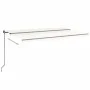 Toldo retráctil manual color crema 500x300 cm de , Toldos - Ref: Foro24-3069137, Precio: 541,16 €, Descuento: %
