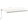 Toldo retráctil manual color crema 500x300 cm de , Toldos - Ref: Foro24-3069137, Precio: 541,16 €, Descuento: %