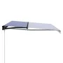 Toldo manual retráctil azul y blanco 450x300 cm de , Toldos - Ref: Foro24-3055194, Precio: 338,32 €, Descuento: %