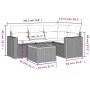 5-piece garden furniture set and black synthetic rattan cushions by , Garden sets - Ref: Foro24-3224103, Price: 307,12 €, Dis...