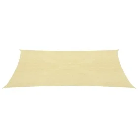 Rectangular HDPE sail shade 4x6 m beige by , Umbrellas - Ref: Foro24-42284, Price: 51,34 €, Discount: %