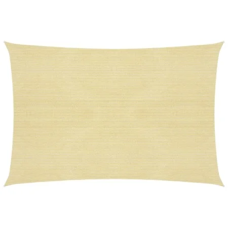 Beige HDPE sail shade 160 g/m² 6x7 m by , Umbrellas - Ref: Foro24-311139, Price: 77,21 €, Discount: %