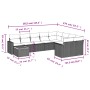 Juego de sofás jardín con cojines beige 10 pzas ratán sintético by , Modular outdoor sofas - Ref: Foro24-3224287, Price: 637,...