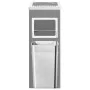 Black steel trash can with ashtray 36 L by vidaXL, Garbage cans and trash cans - Ref: Foro24-51091, Price: 126,97 €, Discount: %