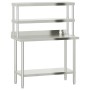 Küchenarbeitstisch mit Edelstahlregal 110x55x150cm von , Wiederherstellung - Ref: Foro24-3208908, Preis: 302,25 €, Rabatt: %
