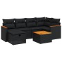 7-piece garden dining set and black synthetic rattan cushions by , Garden sets - Ref: Foro24-3265304, Price: 429,65 €, Discou...