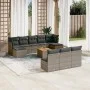 11-piece garden sofa set and gray synthetic rattan cushions by , Garden sets - Ref: Foro24-3256200, Price: 595,57 €, Discount: %