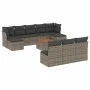 11-teiliges Gartensofa-Set und graue synthetische Rattankissen von , Gartensets - Ref: Foro24-3256200, Preis: 595,57 €, Rabat...