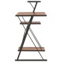 Desk with black and brown shelf 116x50x93 cm by vidaXL, Desks - Ref: Foro24-20290, Price: 48,38 €, Discount: %