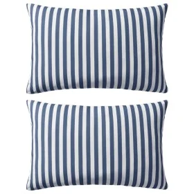 Cojines para exterior a rayas 60x40 cm azul marino 2 unidades de , Cojines - Ref: Foro24-132308, Precio: 33,96 €, Descuento: %
