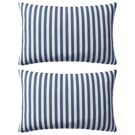 Cojines para exterior a rayas 60x40 cm azul marino 2 unidades de , Cojines - Ref: Foro24-132308, Precio: 33,96 €, Descuento: %