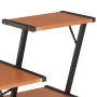 Desk with black and brown shelf 116x50x93 cm by vidaXL, Desks - Ref: Foro24-20290, Price: 48,16 €, Discount: %