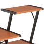 Schreibtisch mit schwarzem und braunem Regal 116x50x93 cm von vidaXL, Schreibtische - Ref: Foro24-20290, Preis: 48,41 €, Raba...
