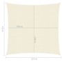 Cream HDPE sail awning 160 g/m² 4.5x4.5 m by , Umbrellas - Ref: Foro24-311167, Price: 55,38 €, Discount: %