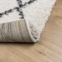 Alfombra de pelo largo moderna PAMPLONA crema y negro 80x150 cm de , Alfombras - Ref: Foro24-375361, Precio: 32,19 €, Descuen...
