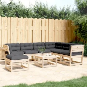 Garden furniture set 7 pieces and cushions solid pine wood by , Garden sets - Ref: Foro24-3216930, Price: 711,07 €, Discount: %