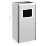 Stainless steel trash can with ashtray 45 L by vidaXL, Garbage cans and trash cans - Ref: Foro24-51092, Price: 92,43 €, Disco...